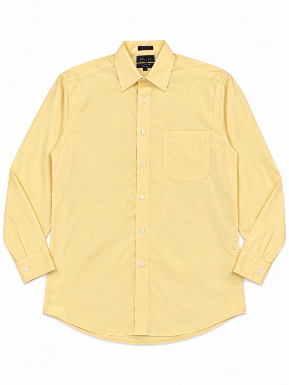 Colours Alexander Julian Men’s Large Yellow Long Sleeve Button Up Dress Shirt